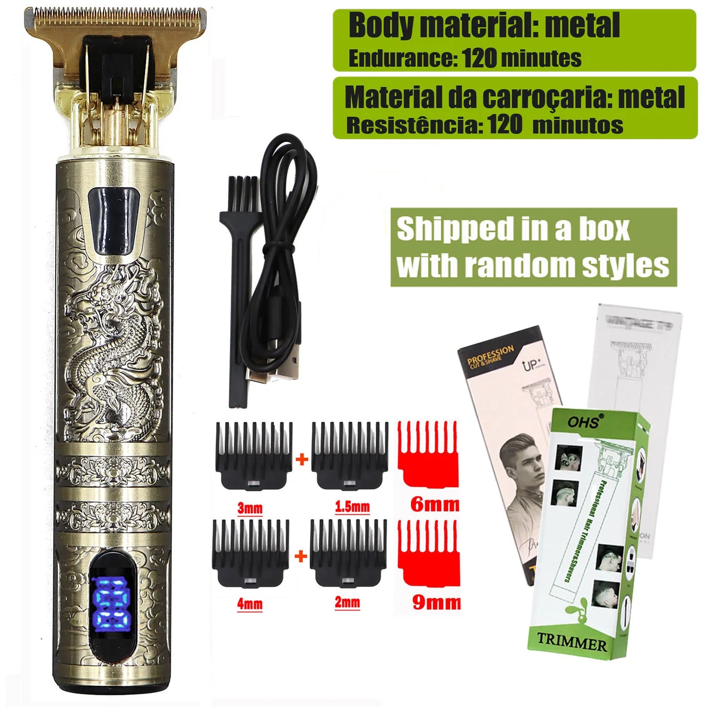 Professional T9 Hair and Beard Trimmer