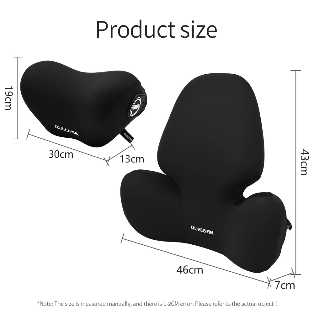 Update Car Lumbar Support Pillow Auto Neck Pillow Universal Vehicle Cushion