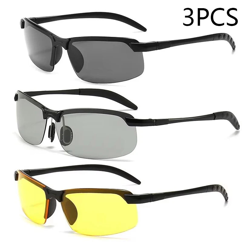 Men Sunglasses Photochromic Polarized Driving