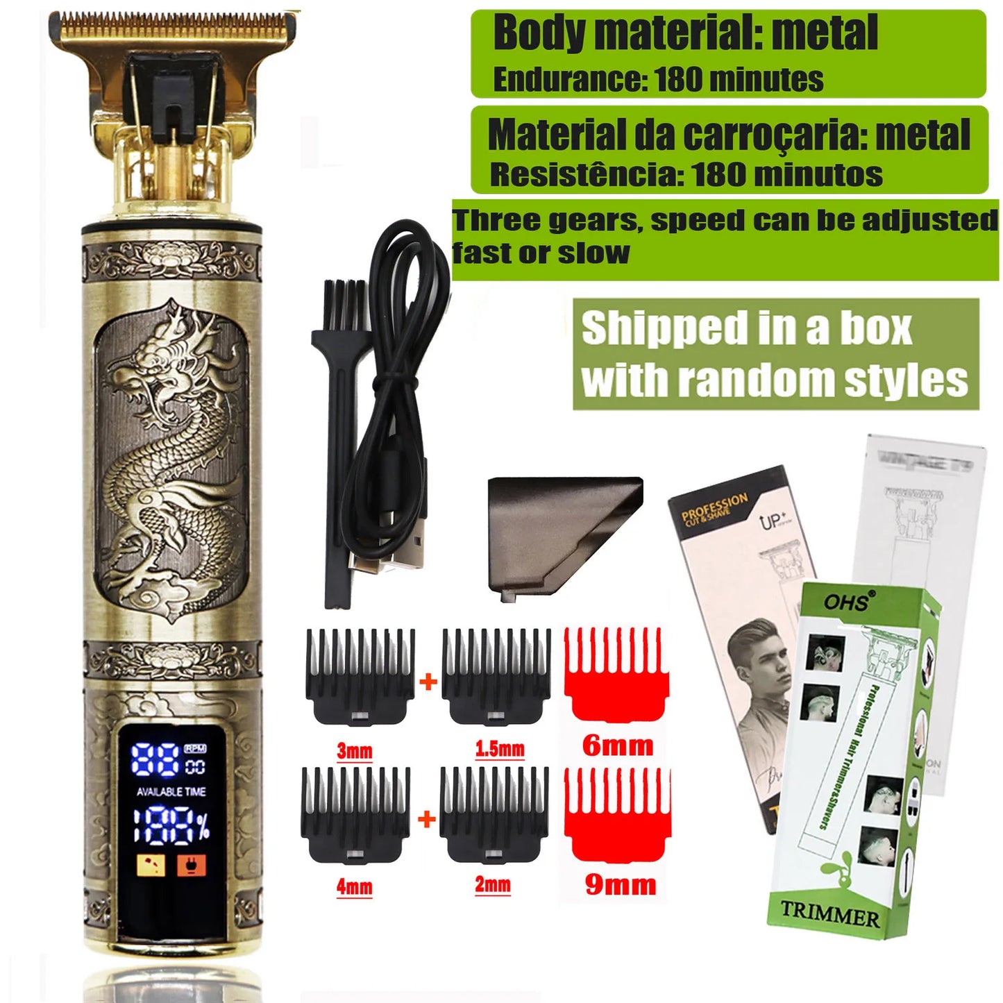 Professional T9 Hair and Beard Trimmer