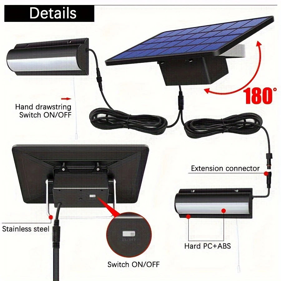 Indoor Outdoor Solar Powered Pendant Light