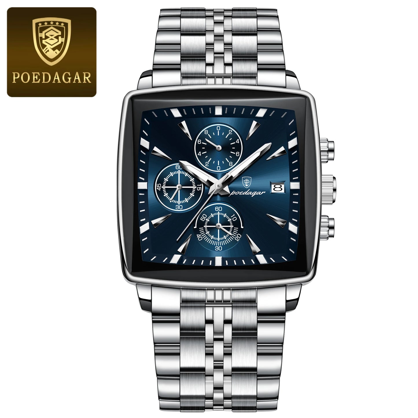POEDAGAR Luxury Square Sport Man