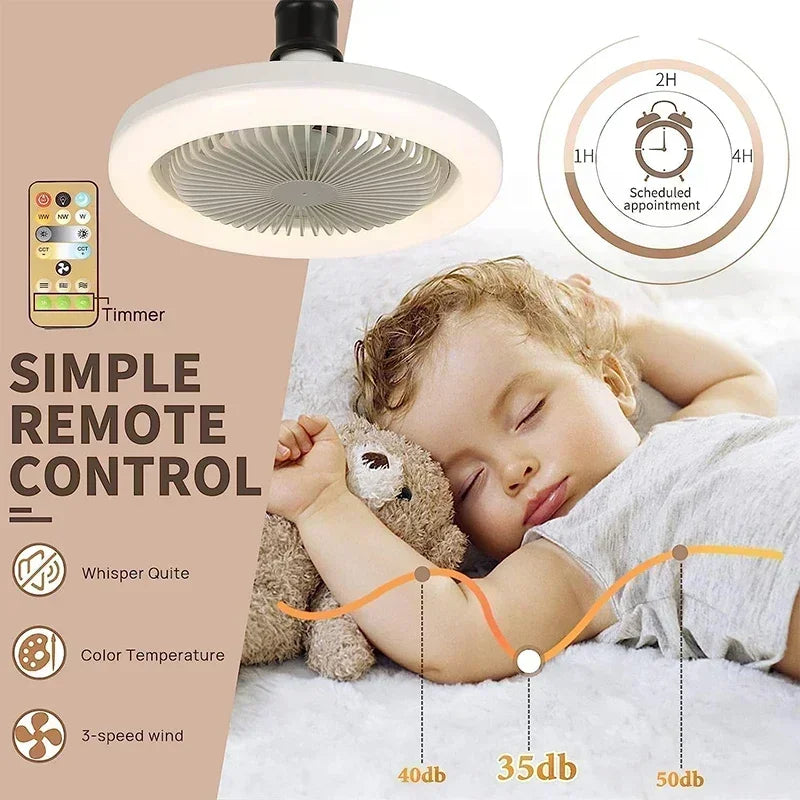New Upgrade 2025 Smart 3 in 1 Ceiling Fan with Remote Control Fan Lights
