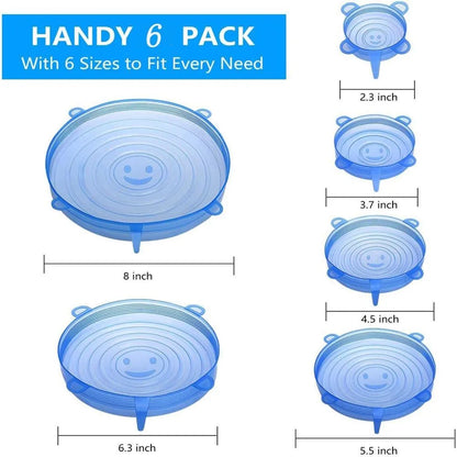 Reusable Silicone Stretch Lids for Bowls