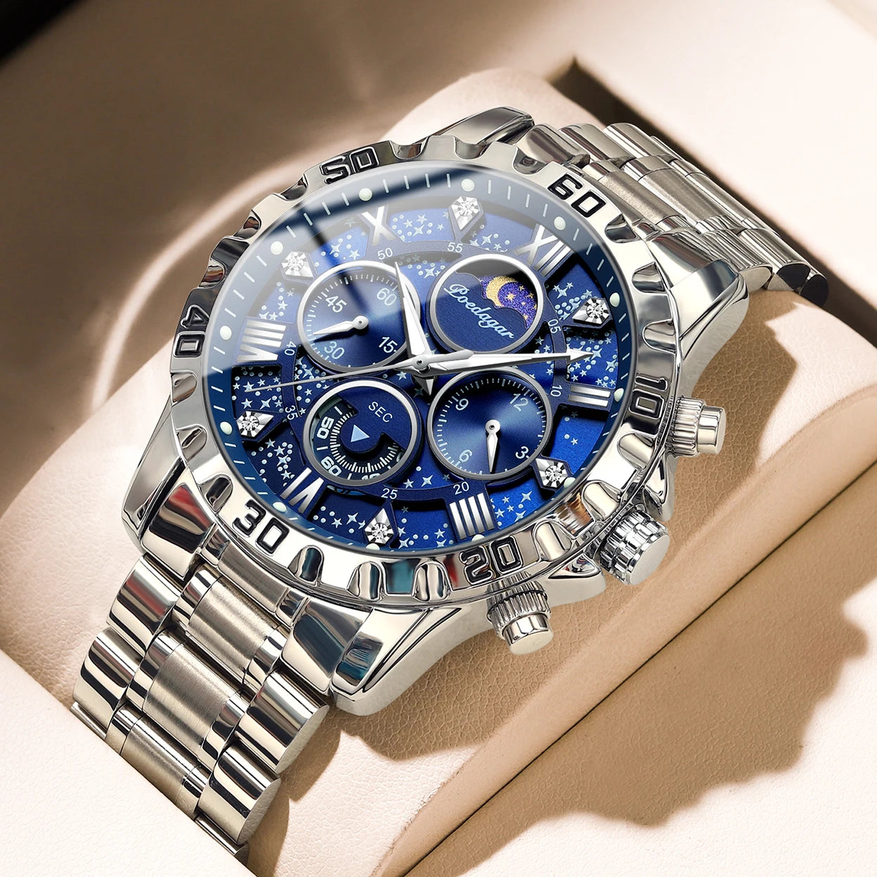 Luxury Stainless Steel Quartz Watch