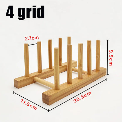 Wooden Dish Rack Kitchen Organizer Stand