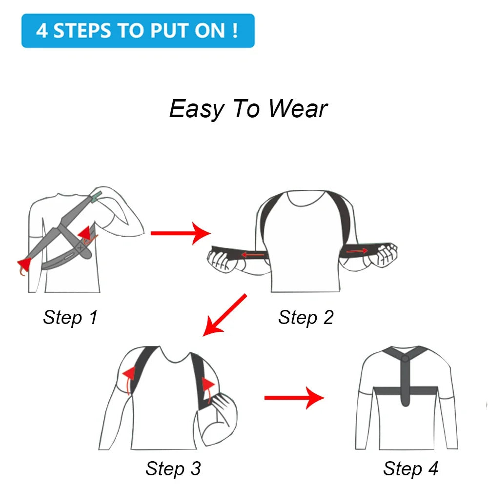Adjustable Back Posture Corrector for Adults