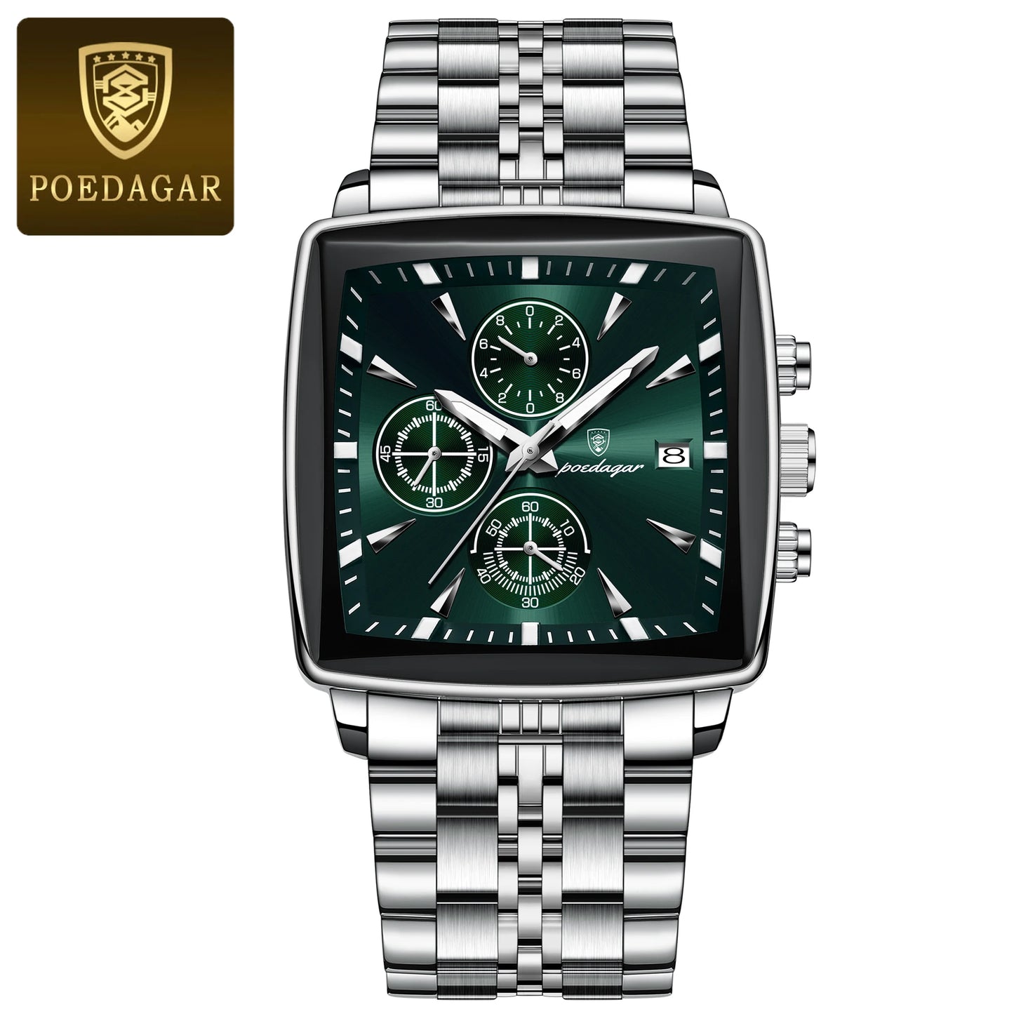 POEDAGAR Luxury Square Sport Man