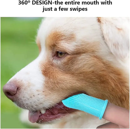 Dog Super Soft Pet Finger Toothbrush Teeth Cleaning Bad Breath Care Silicone