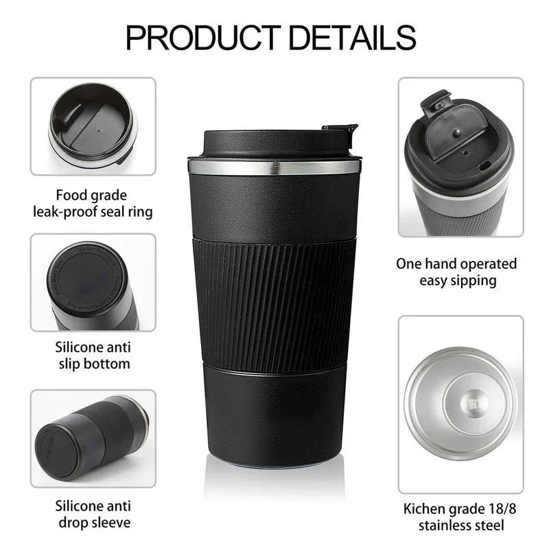 380ml 510ml Stainless Steel Coffee Cup Thermal