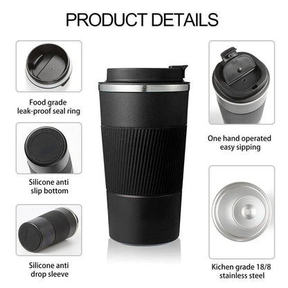 380ml 510ml Stainless Steel Coffee Cup Thermal
