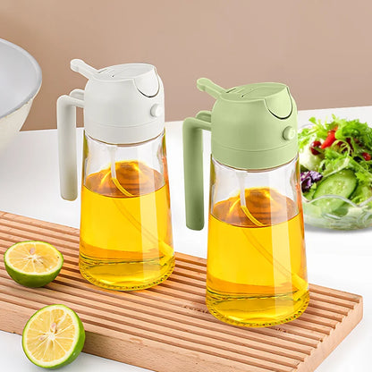 2-in-1 Oil Sprayer Dispenser Bottle