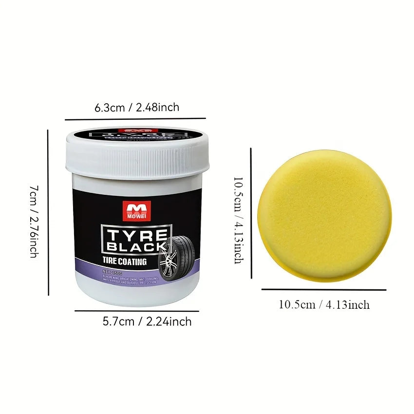 Tire Blackening Coating Wax with Applicator