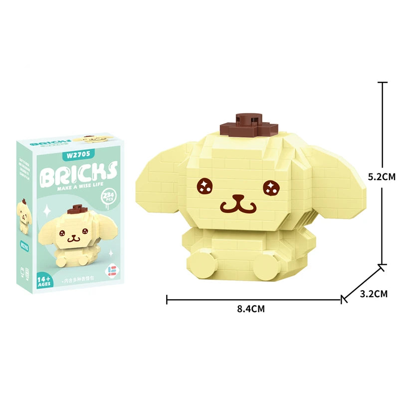 Cute Cinnamoroll DIY Block Toy Gift