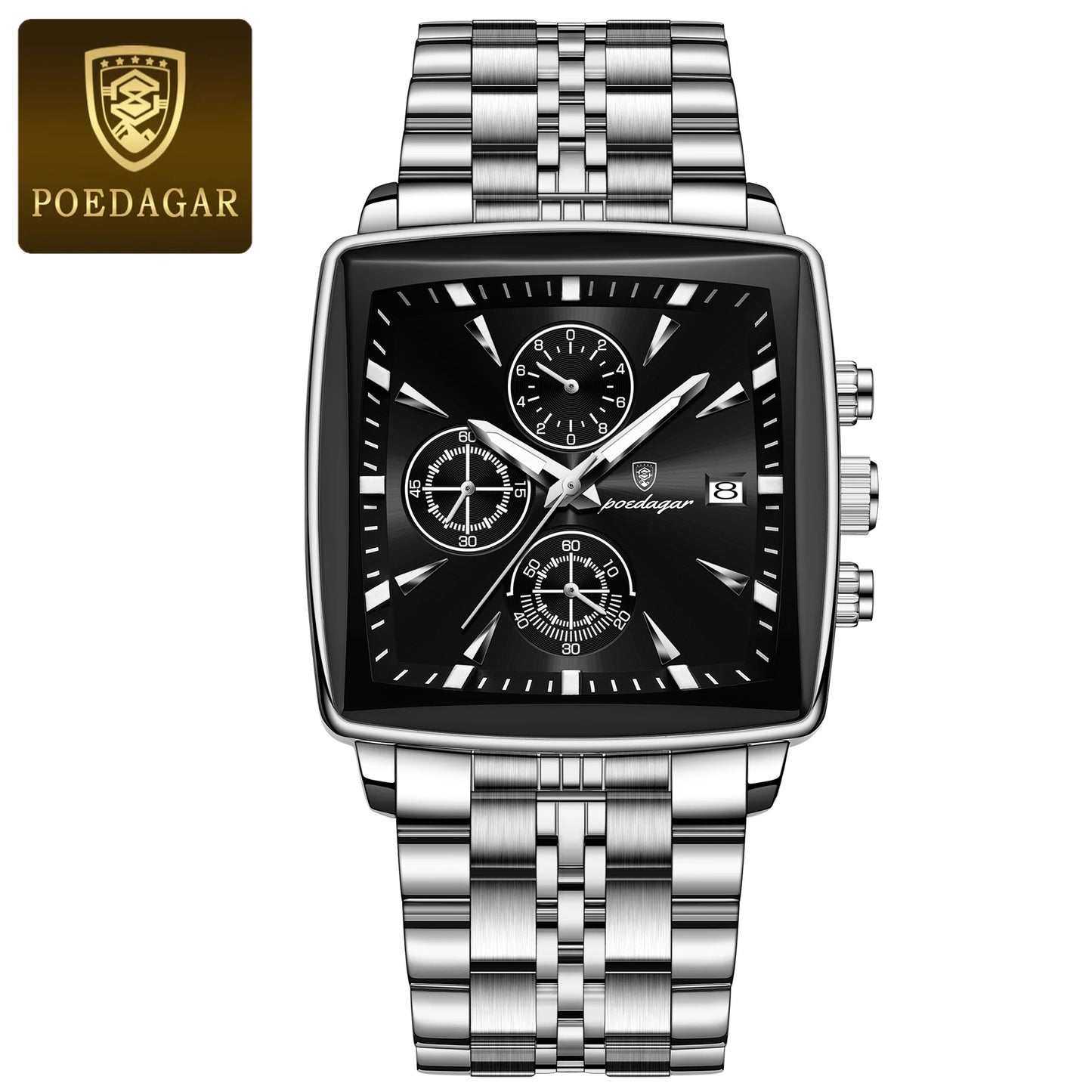 POEDAGAR Luxury Square Sport Man