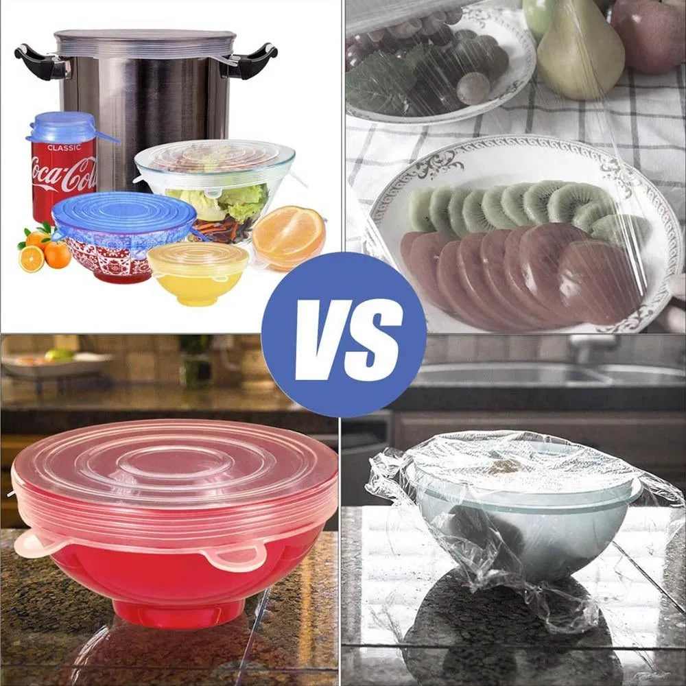 Reusable Silicone Stretch Lids for Bowls