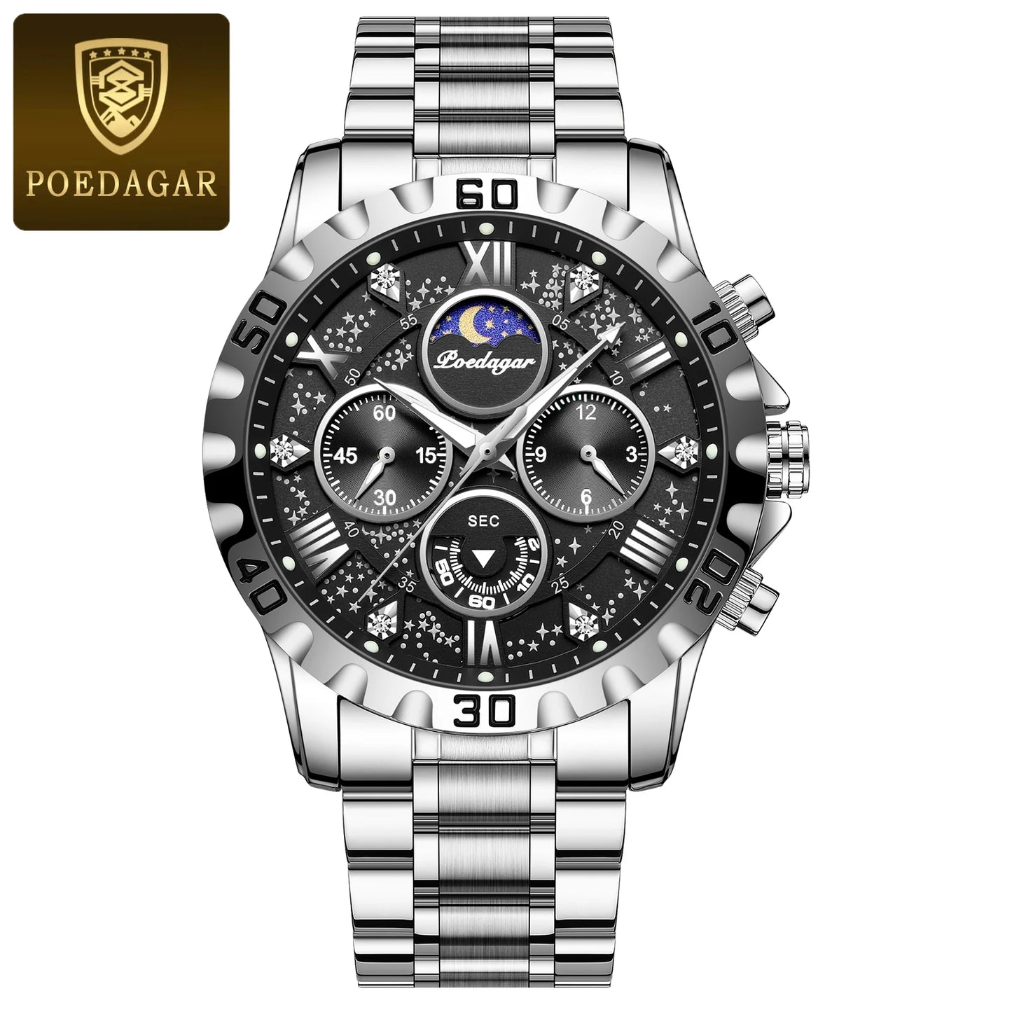 Luxury Stainless Steel Quartz Watch