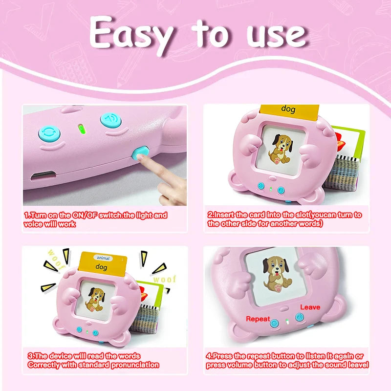 Early Education Flash Card Machine – Interactive Learning for Kids