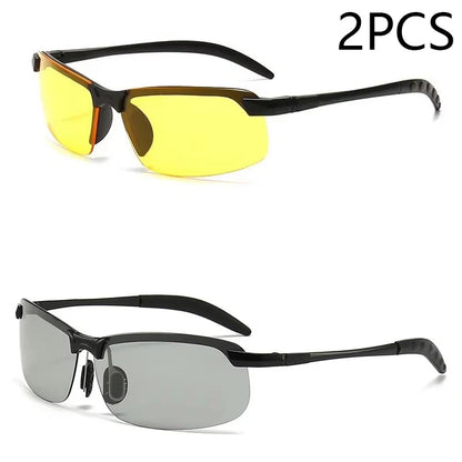Men Sunglasses Photochromic Polarized Driving