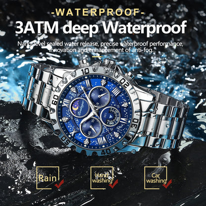 Luxury Stainless Steel Quartz Watch