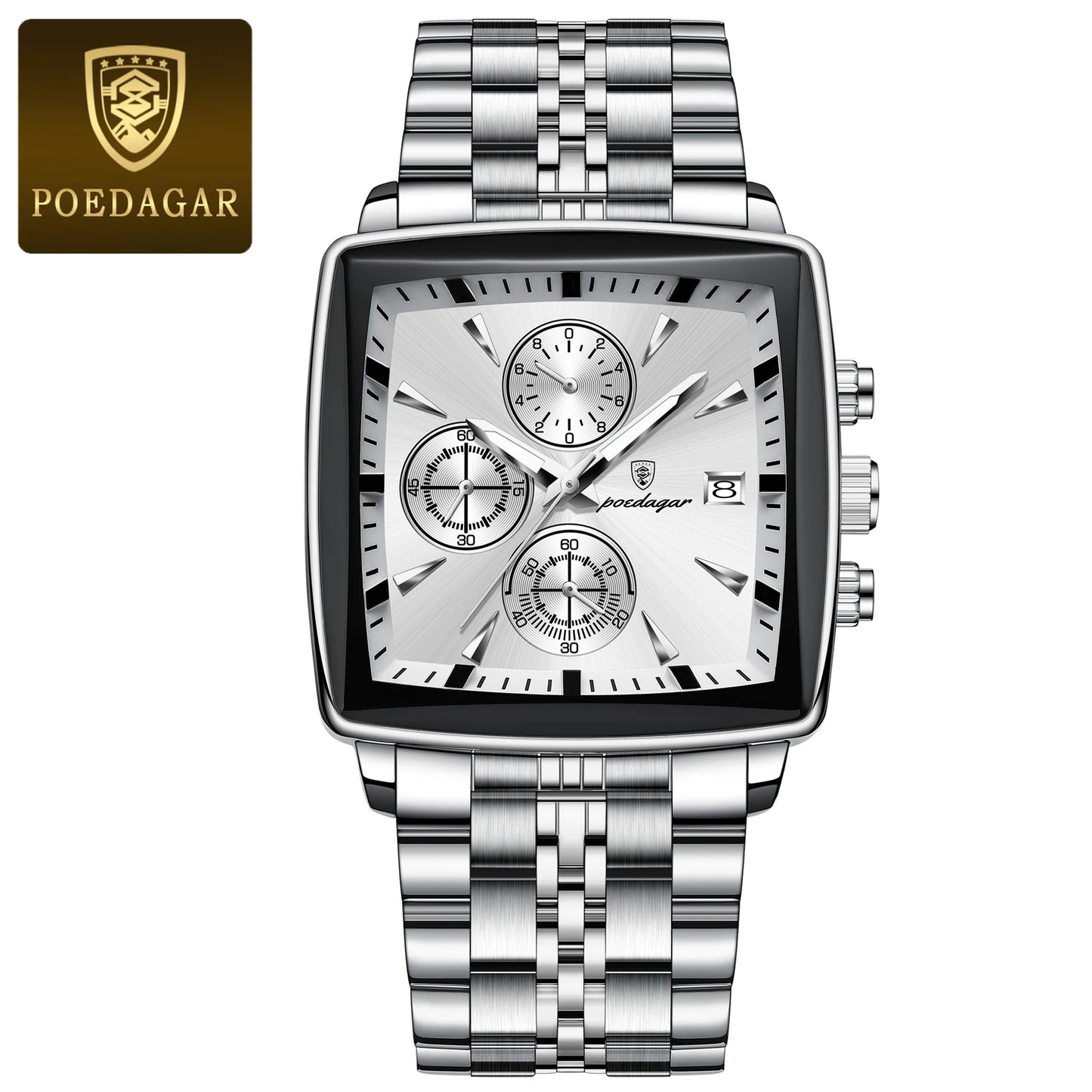 POEDAGAR Luxury Square Sport Man