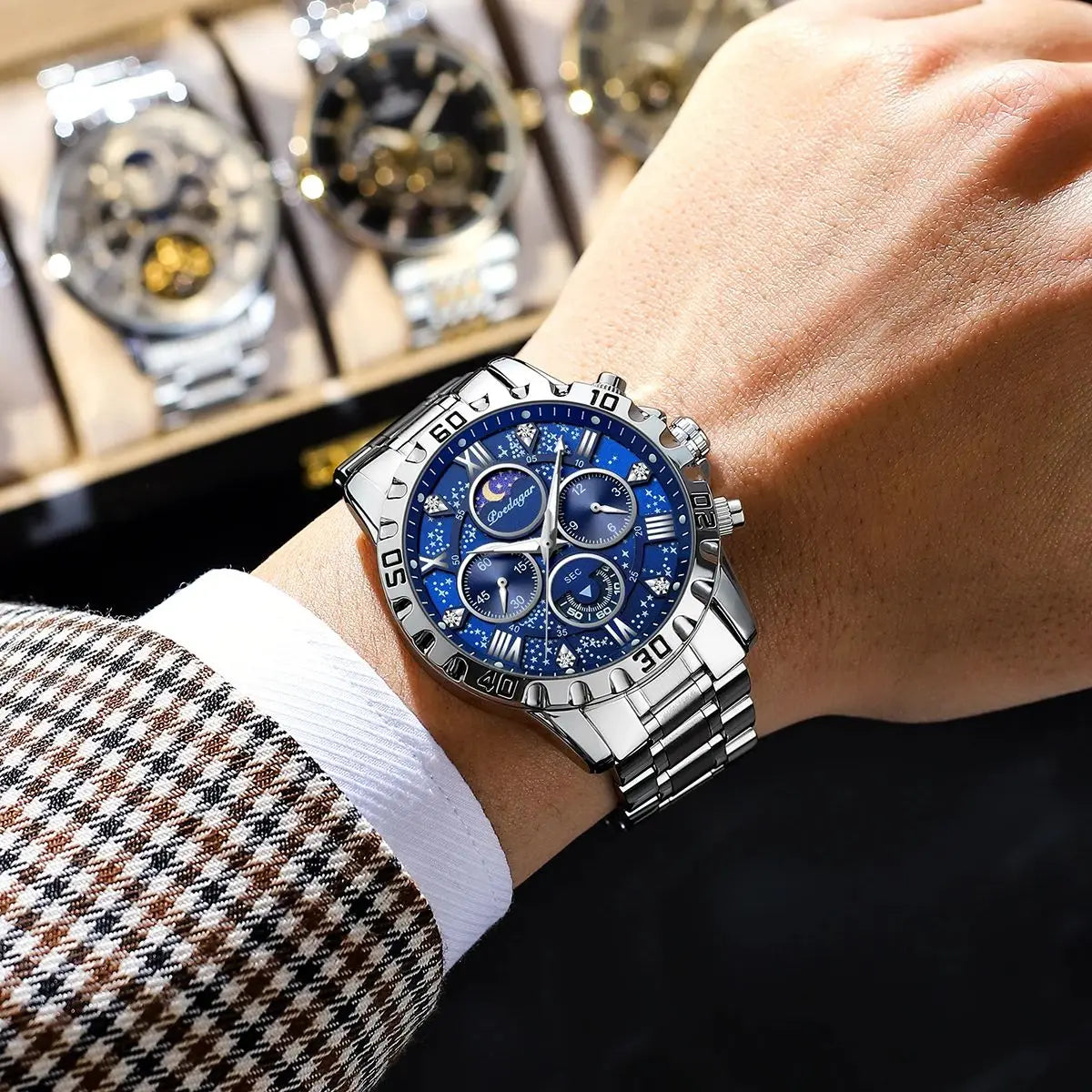 Luxury Stainless Steel Quartz Watch