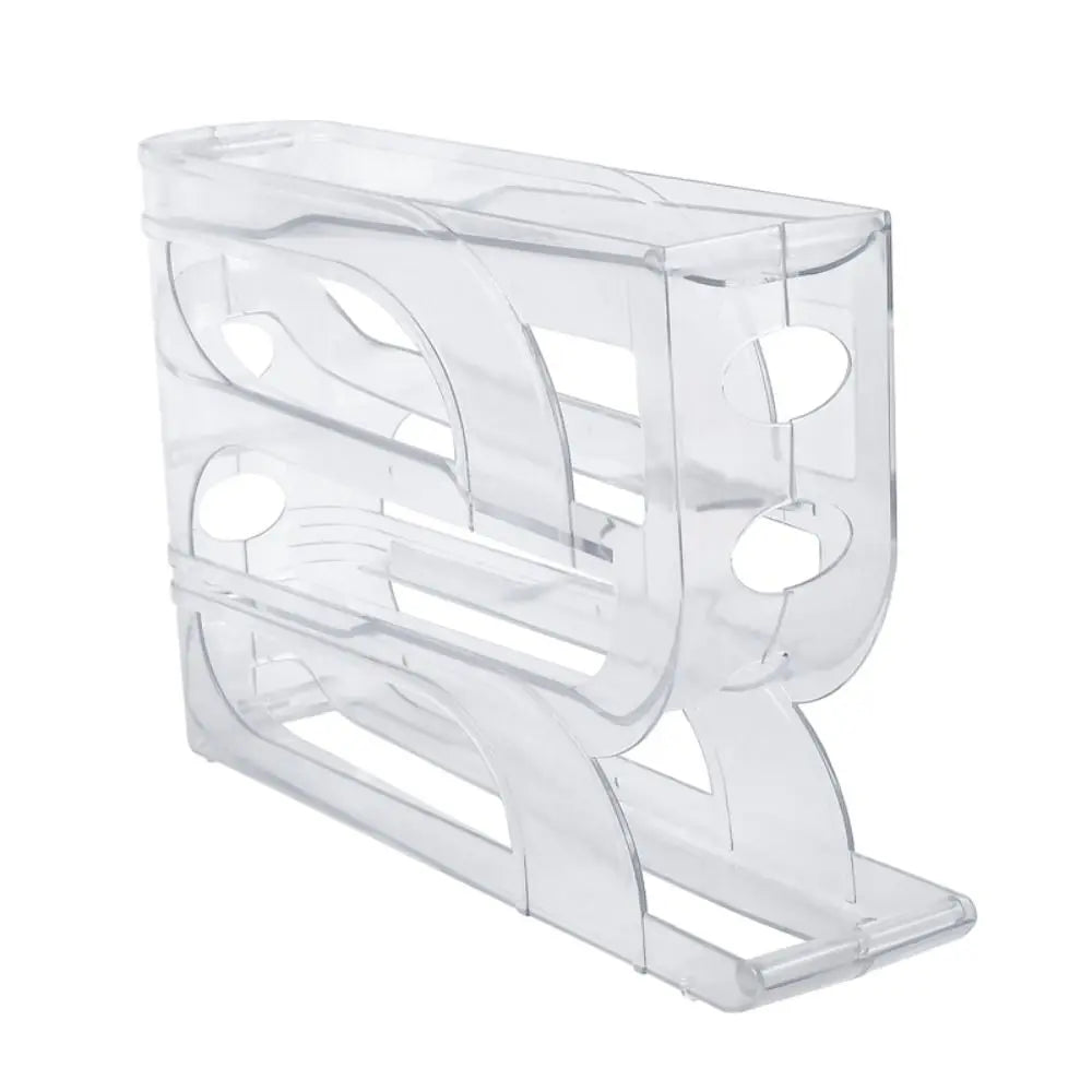 Automatic Rolling Egg Storage Box Organizer