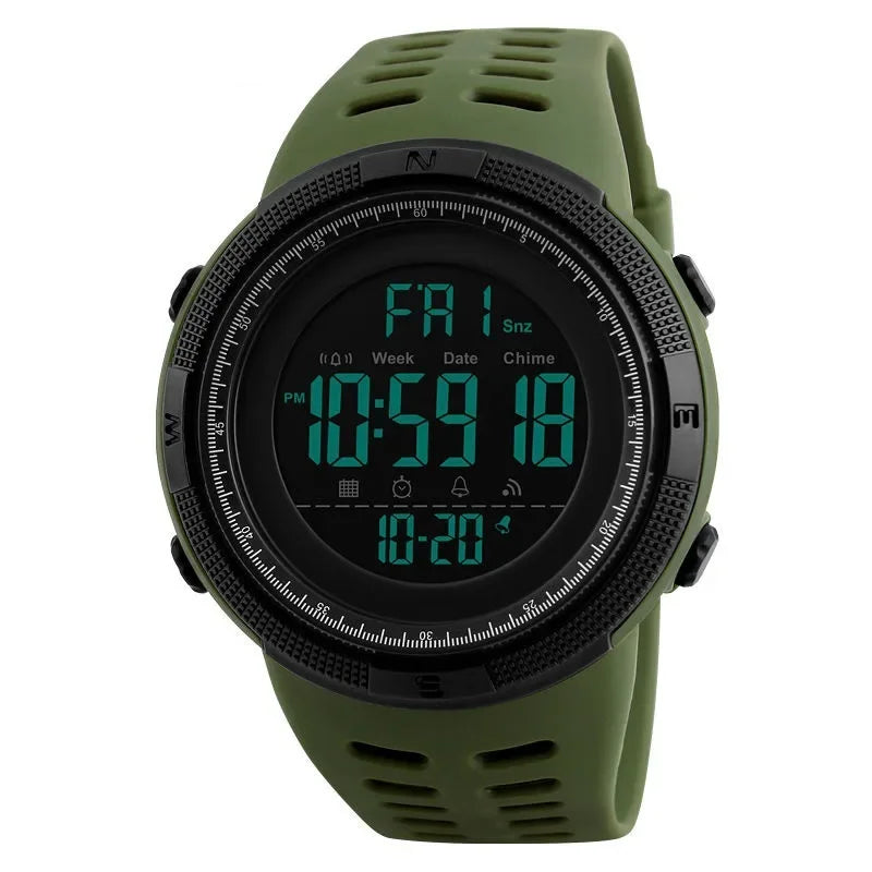 Military Men Sports Wristwatch Multifunction Men's Digital Watches Waterproof Clock Student Electronic Watch for man