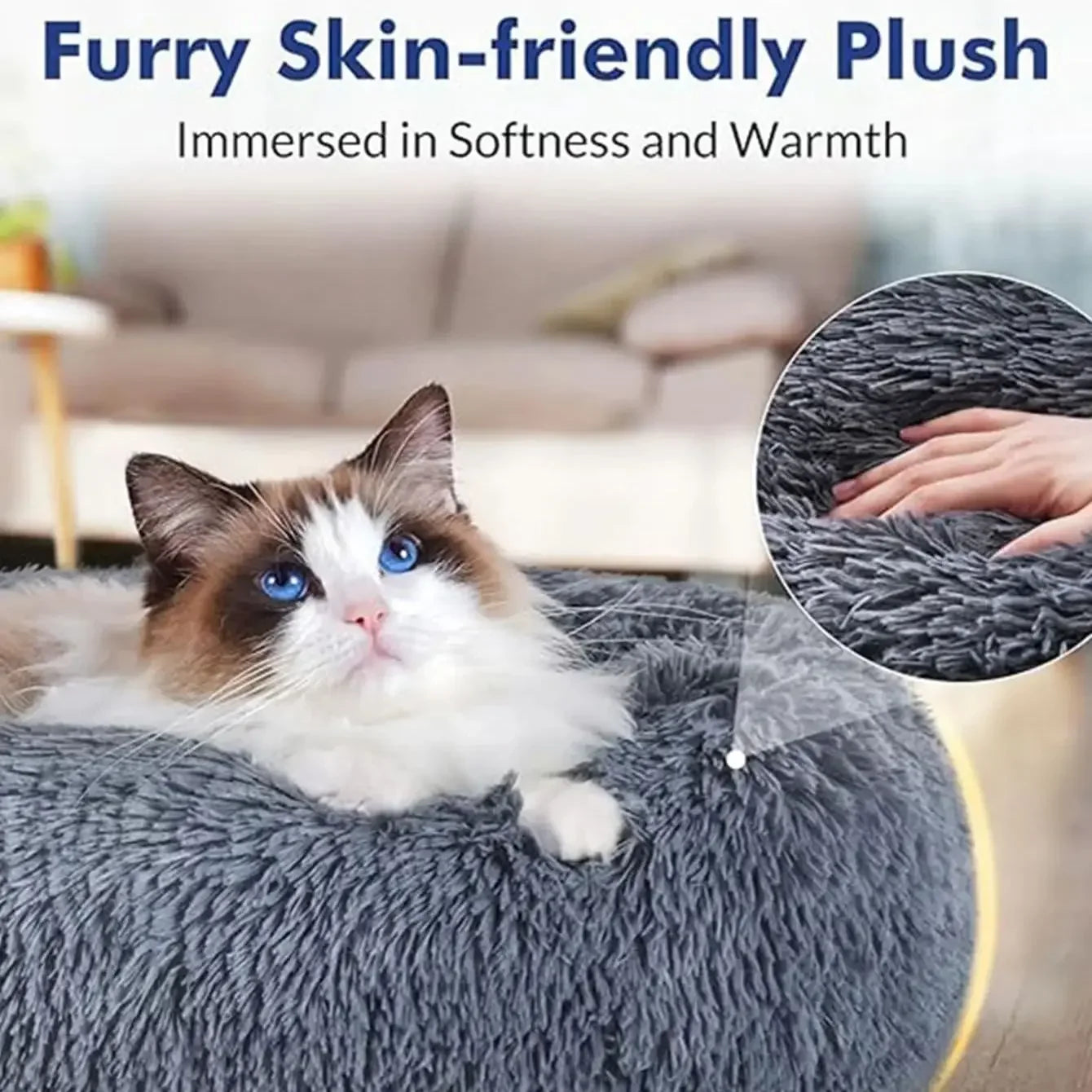 Warm Dog and Cat Pillow Bed
