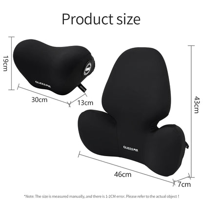 Update Car Lumbar Support Pillow Auto Neck Pillow Universal Vehicle Cushion