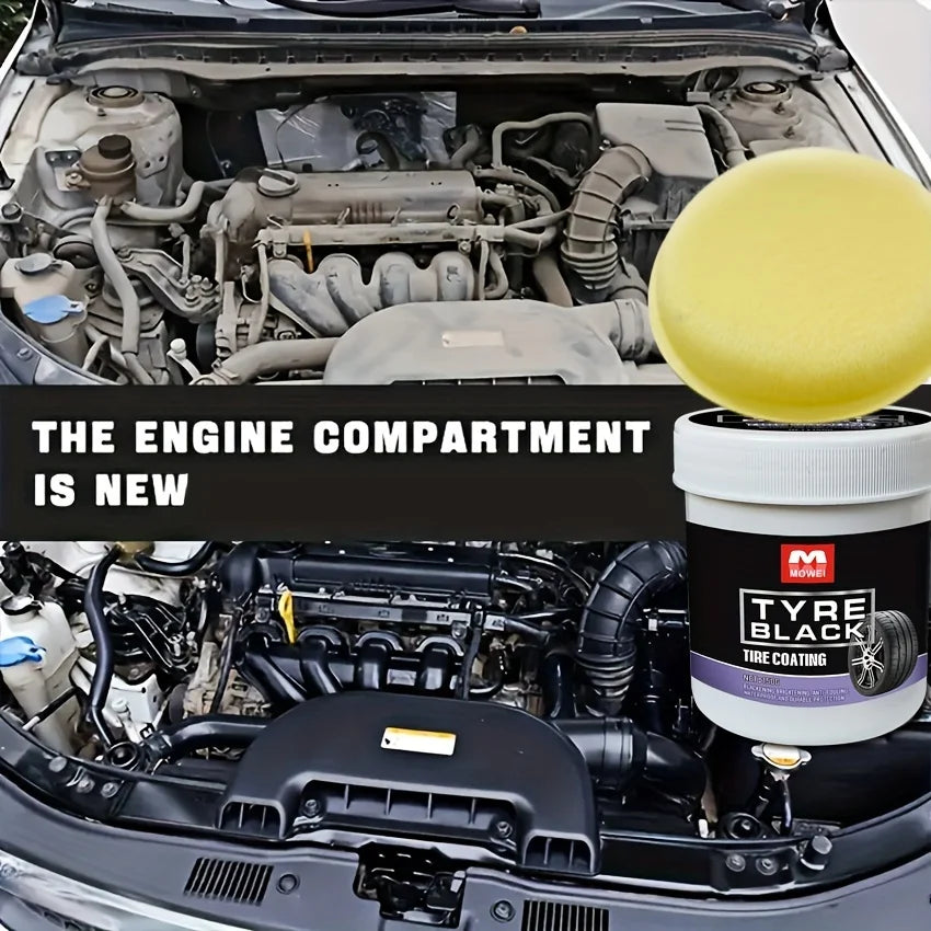 Tire Blackening Coating Wax with Applicator