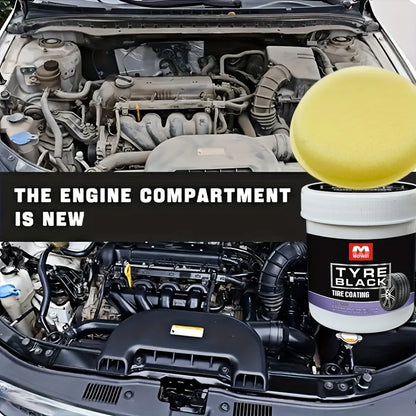 Tire Blackening Coating Wax with Applicator