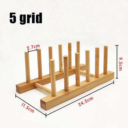 Wooden Dish Rack Kitchen Organizer Stand