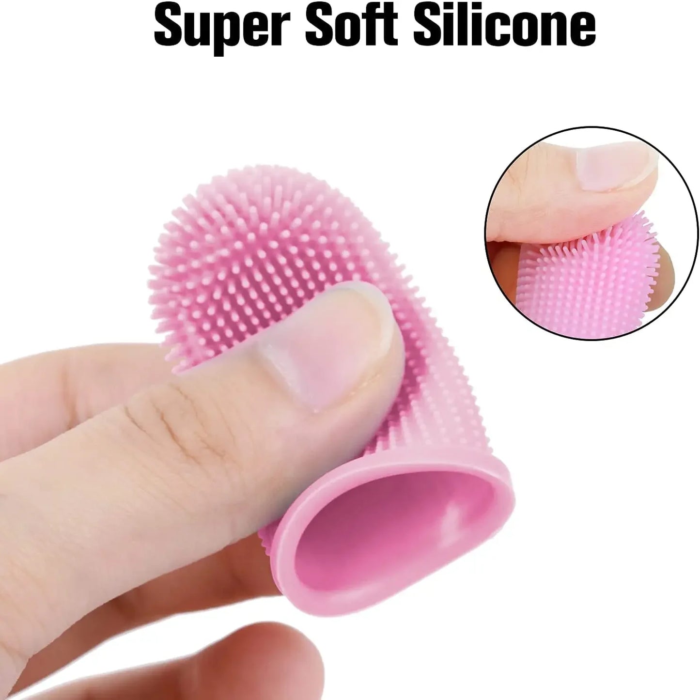 Dog Super Soft Pet Finger Toothbrush Teeth Cleaning Bad Breath Care Silicone