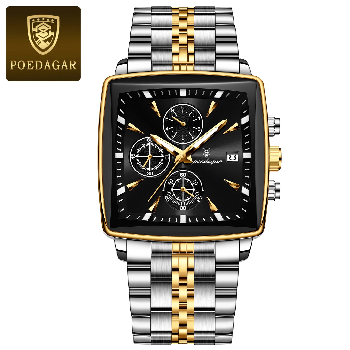 POEDAGAR Luxury Square Sport Man