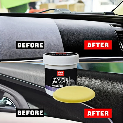 Tire Blackening Coating Wax with Applicator