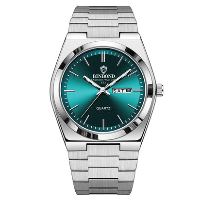 UTHAI Men Watch Light Luxury Brand Stainless Steel