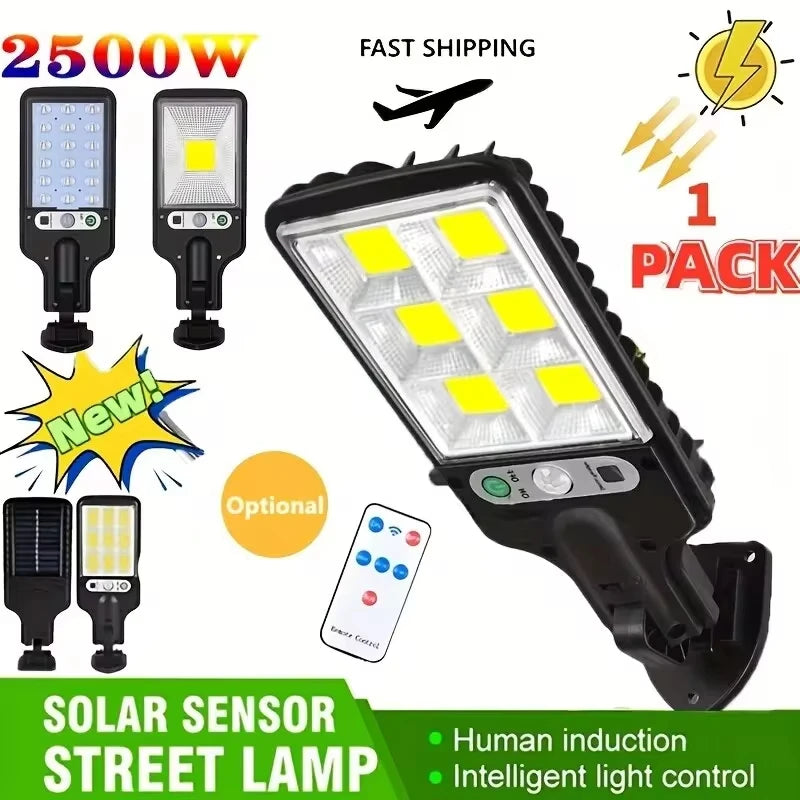Outdoor Solar Security Lights with Remote Control