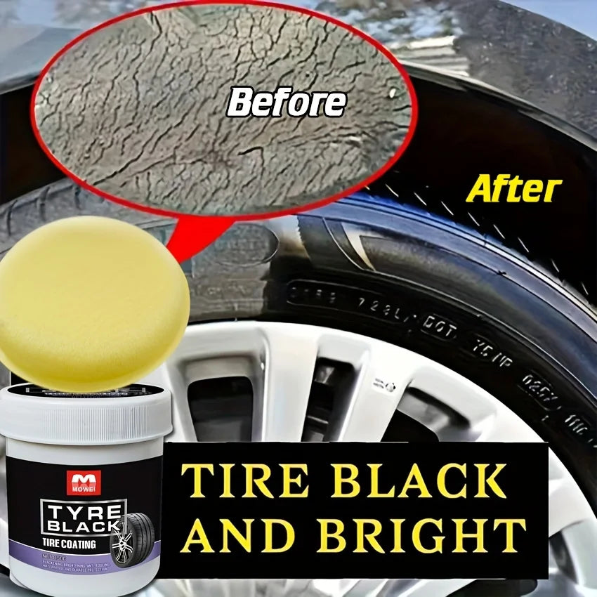 Tire Blackening Coating Wax with Applicator