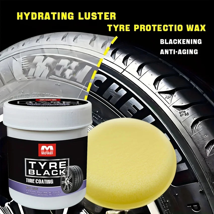 Tire Blackening Coating Wax with Applicator