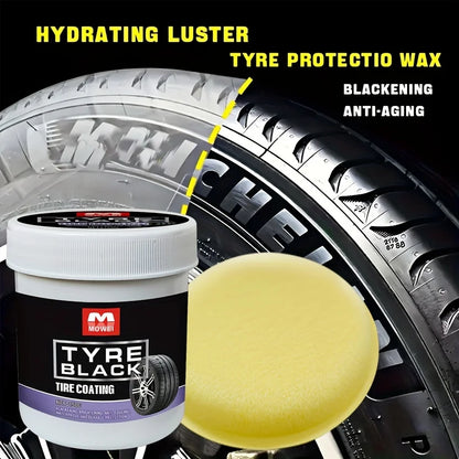 Tire Blackening Coating Wax with Applicator