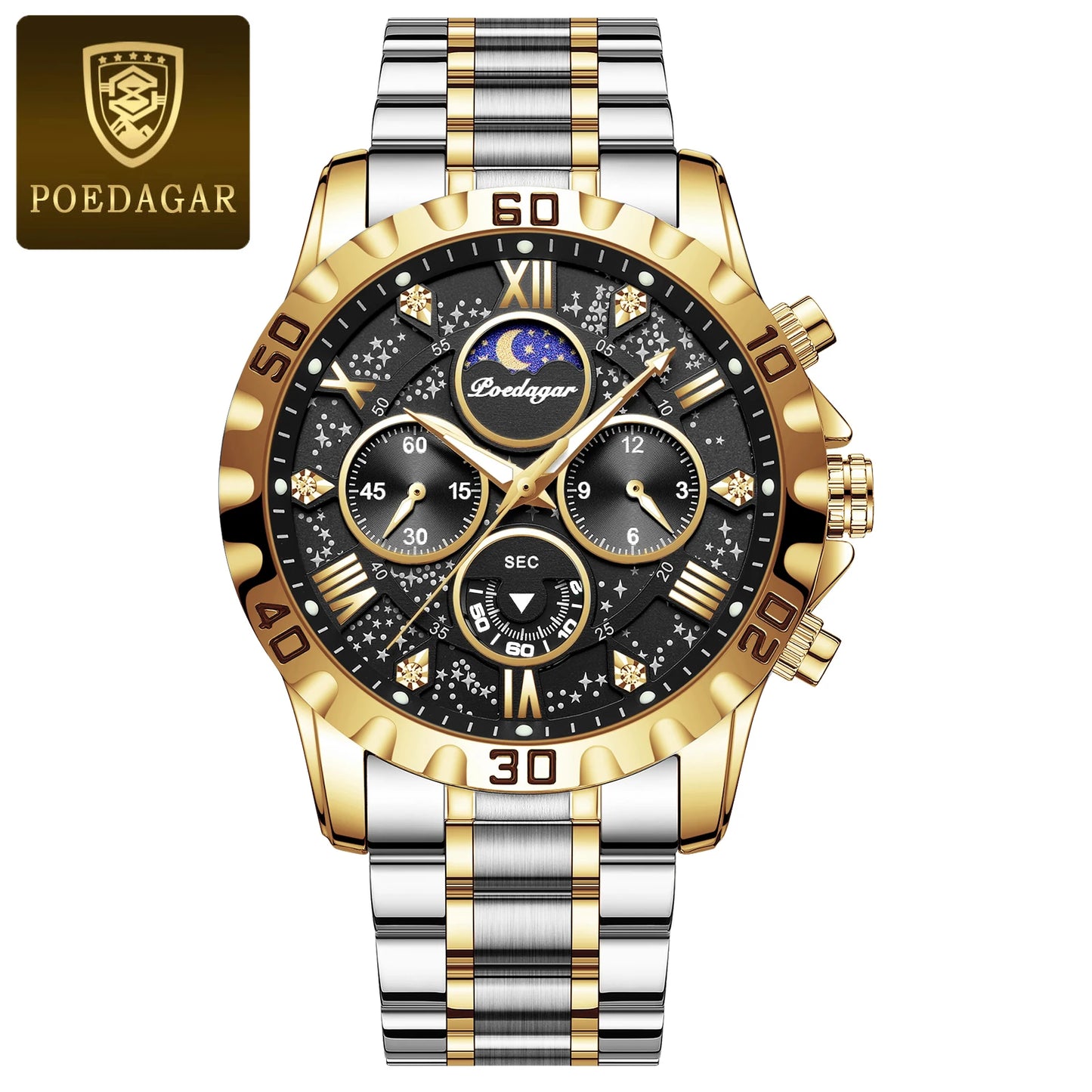 Luxury Stainless Steel Quartz Watch