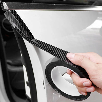 Carbon Fiber Car Door Sill Protector Strip – Waterproof 3D DIY Tape