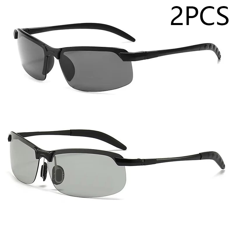 Men Sunglasses Photochromic Polarized Driving