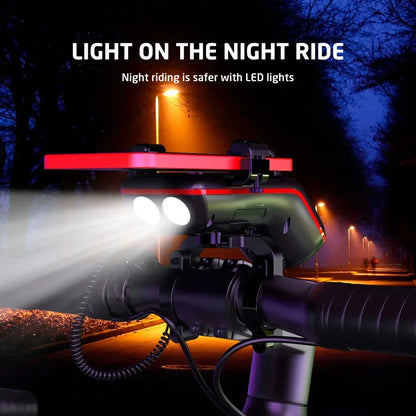 10-in-1 Bike Light Phone Holder Set