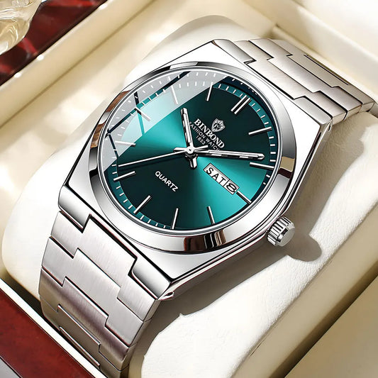 UTHAI Men Watch Light Luxury Brand Stainless Steel