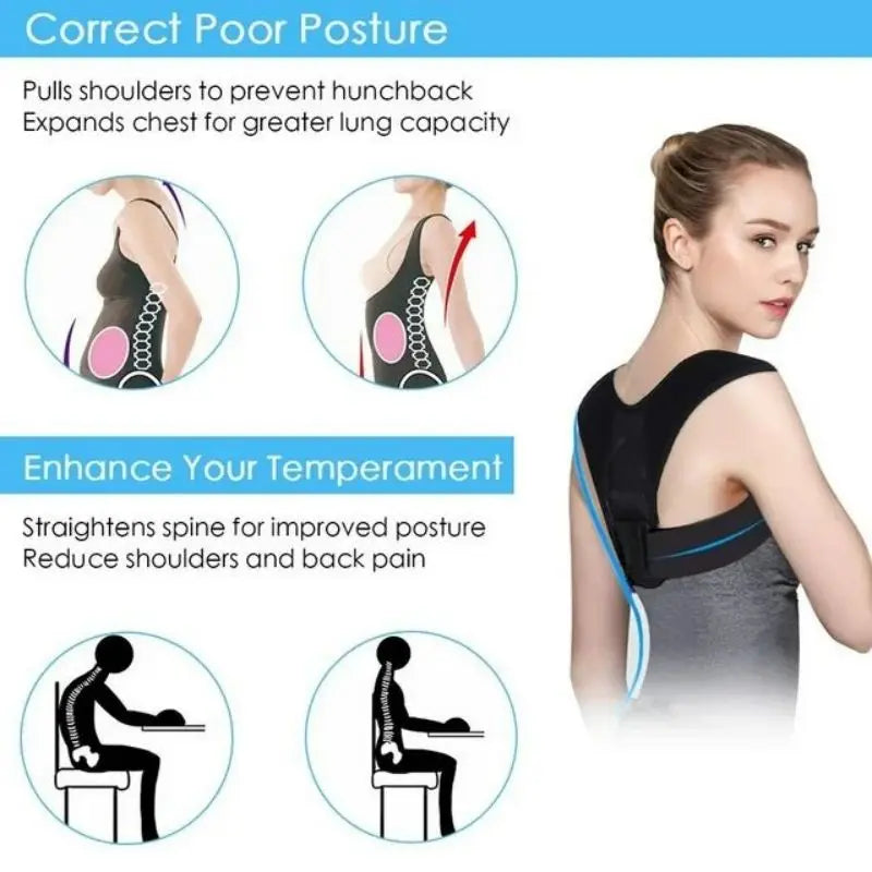 Adjustable Back Posture Corrector for Adults