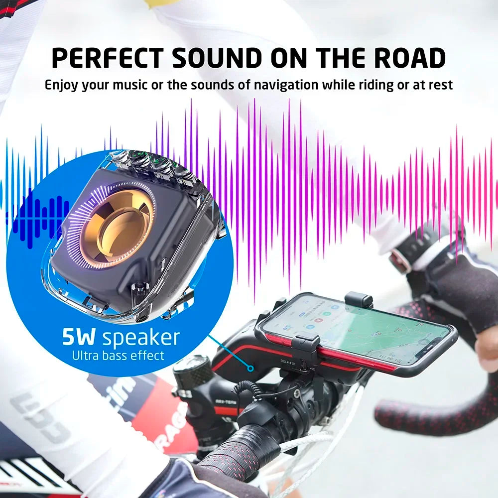 10-in-1 Bike Light Phone Holder Set