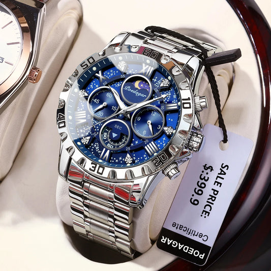 Luxury Stainless Steel Quartz Watch