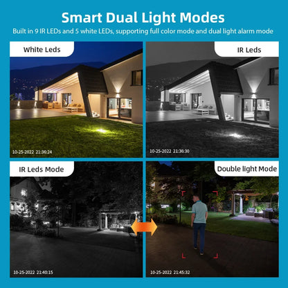 4K 8MP Dual Screens Outdoor Wifi Surveillance Camera